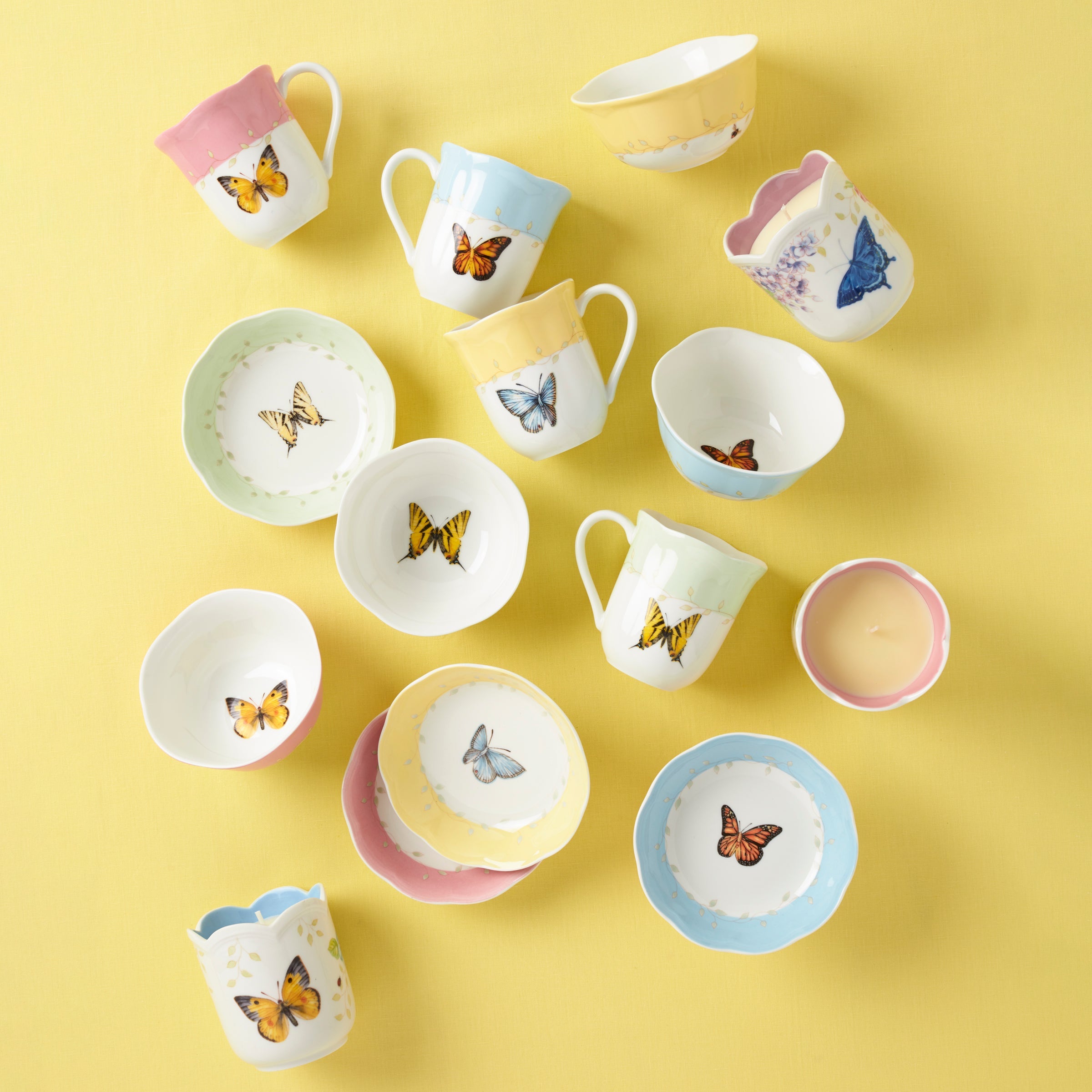 Butterfly Meadow Fruit Bowls - Set 4