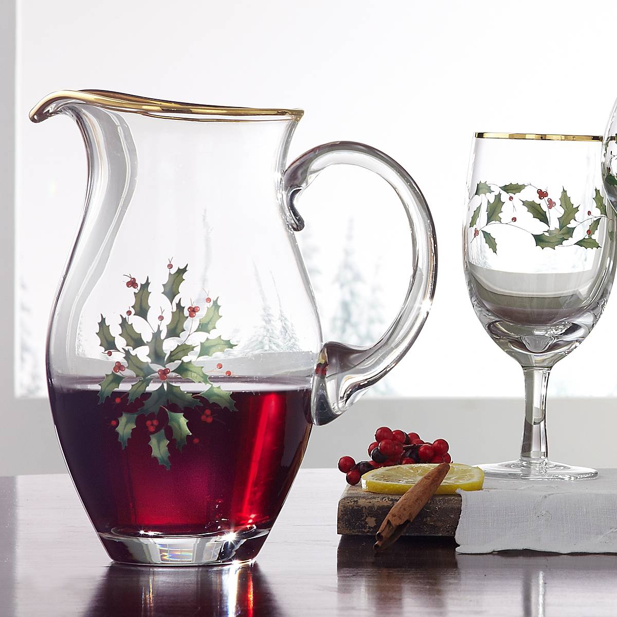 Holiday Iced Beverage Glasses - Set Of 4