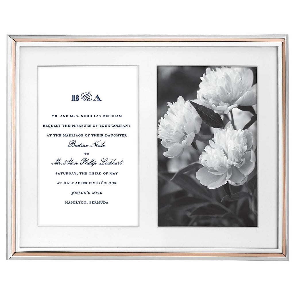 "Rosy Glow Double 5"" x 7"" Frame"