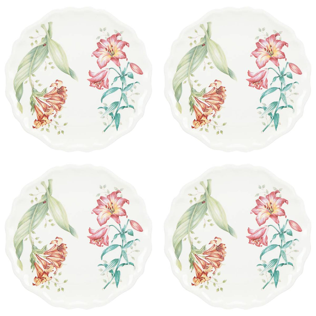 Butterfly Meadow Melamine Accent Plates - Set of 4