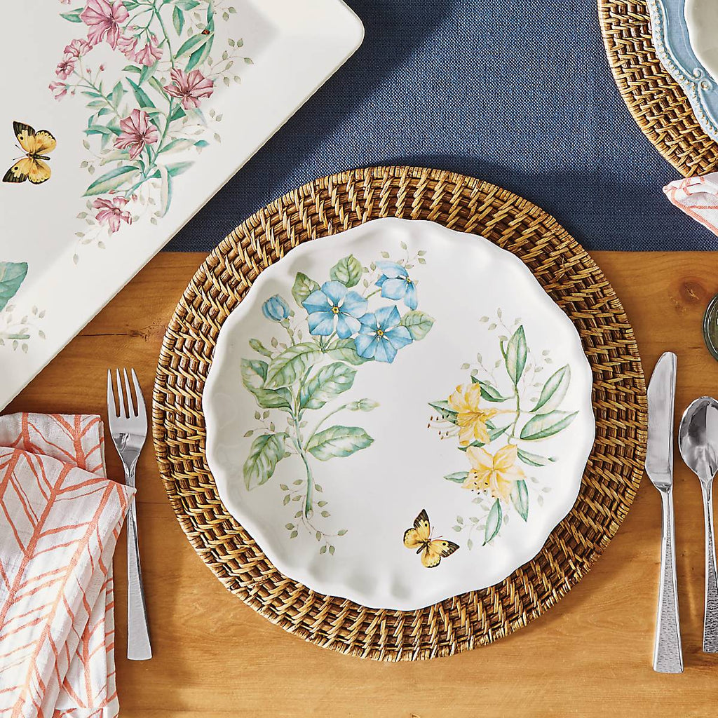 Butterfly Meadow Melamine Dinner Plates - Set of 4