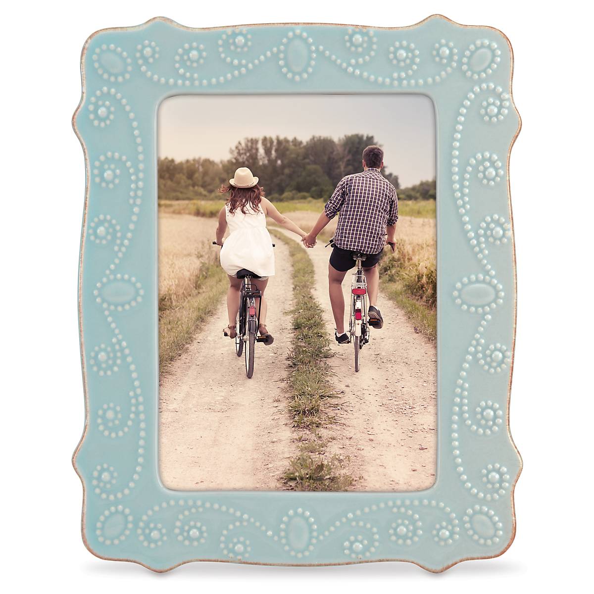"French Perle Ice Blue 5"" x 7"" Frame"