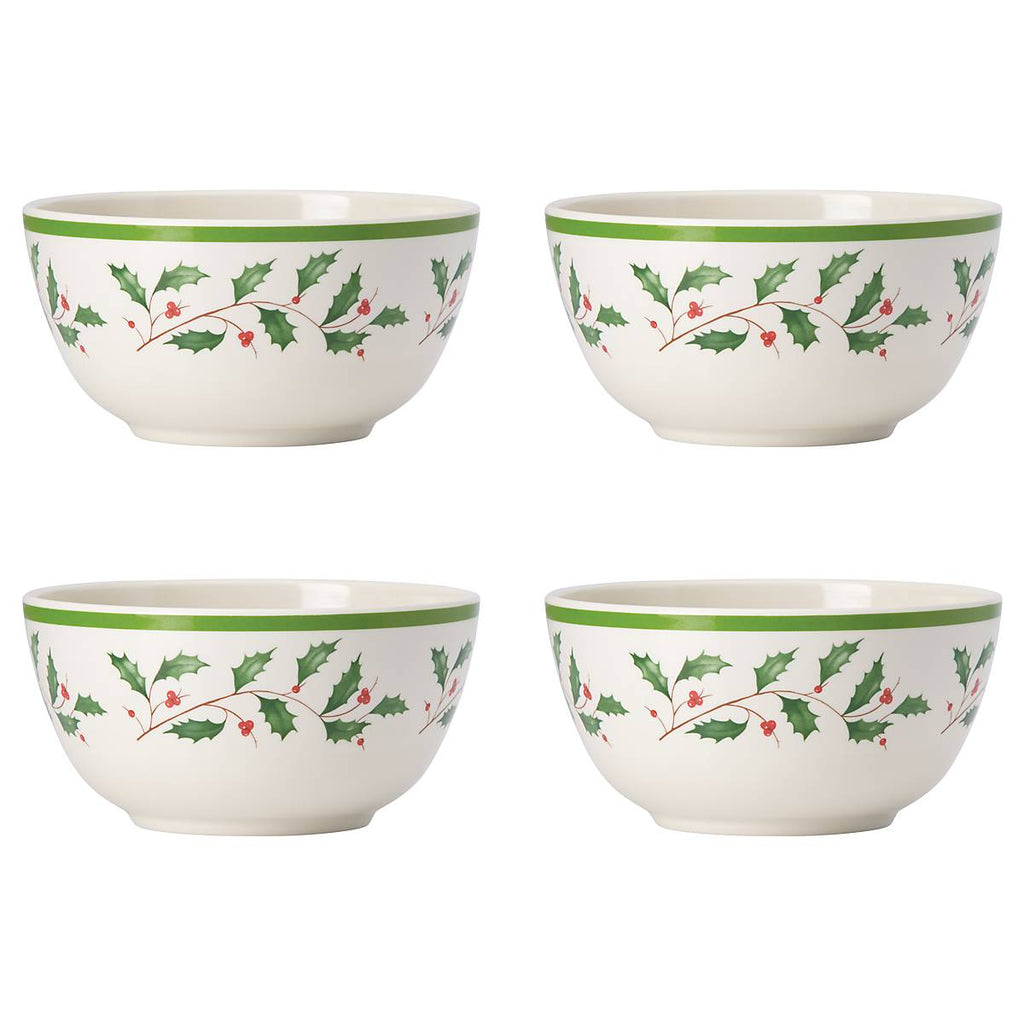 Holiday Melamine All-Purpose Bowls - Set of 4