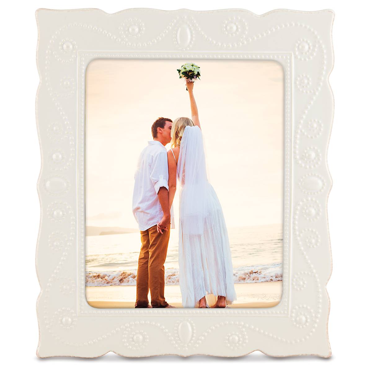 "French Perle White 8"" x 10"" Frame"