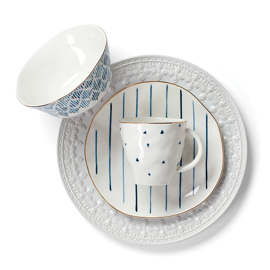 Blue Bay Dessert Mugs - Set of 4