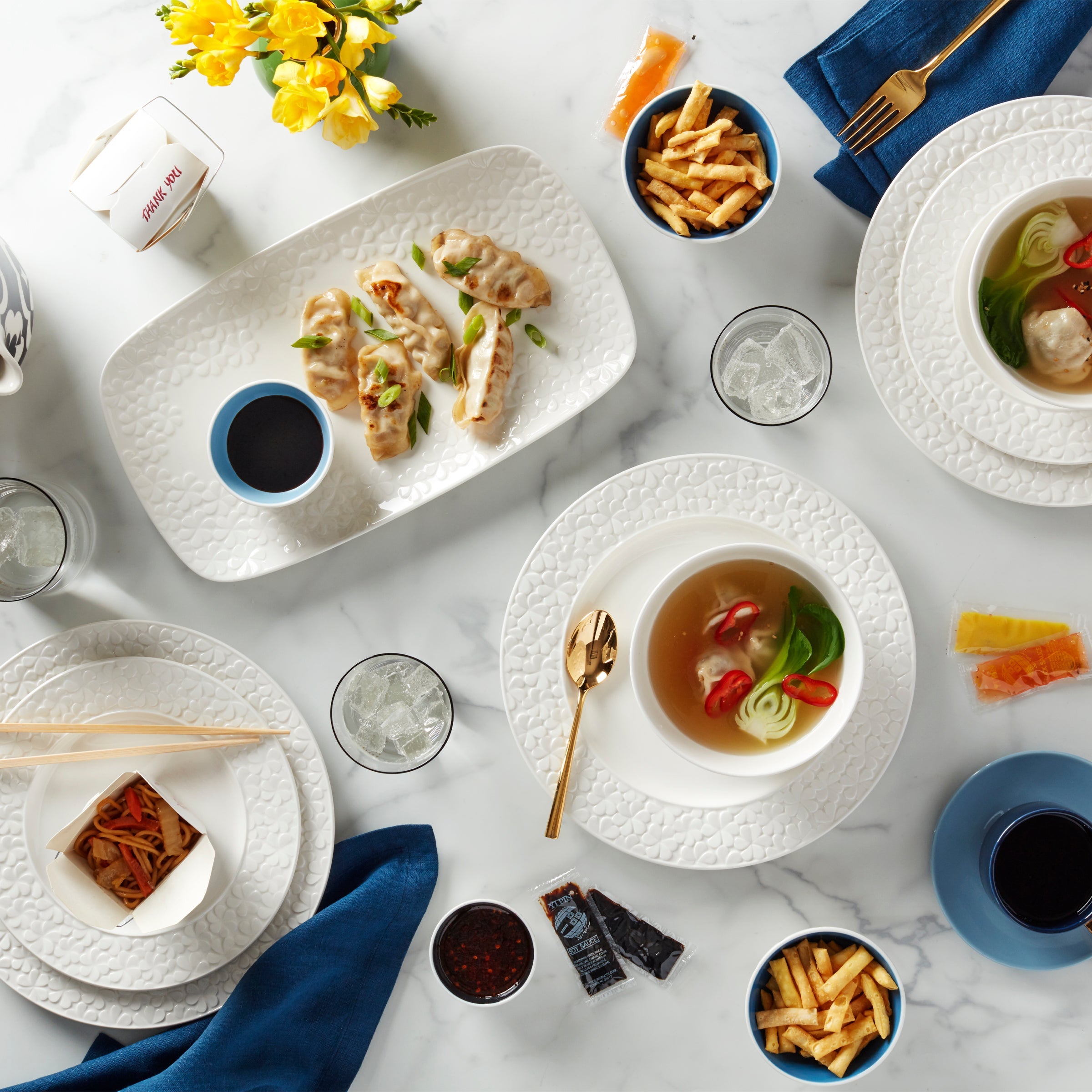 Malmo Gold 5 Piece Place Setting